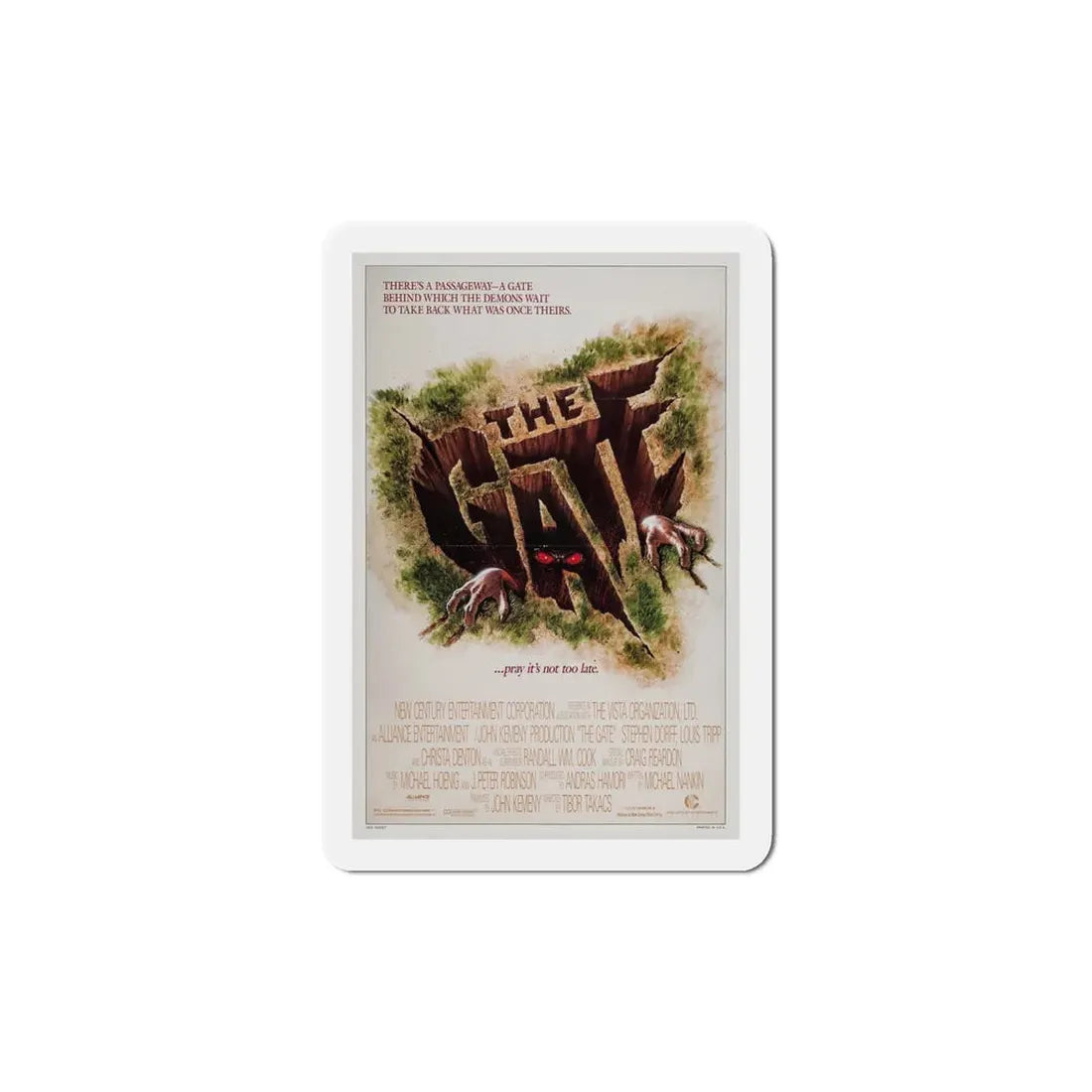 The Gate 1987 Movie Poster Refrigerator Magnet 5 Inch - The Sticker Space