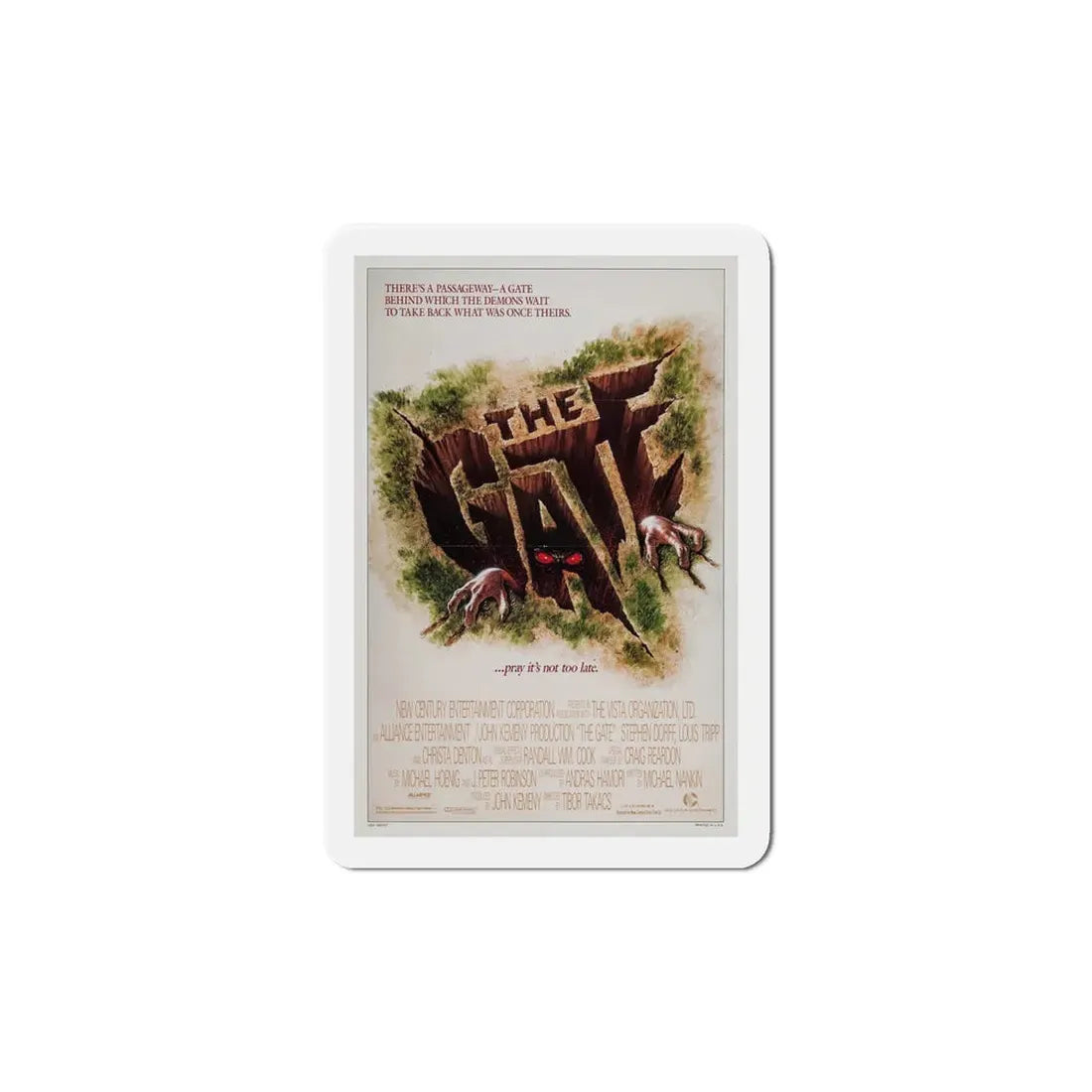 The Gate 1987 Movie Poster Refrigerator Magnet 6 Inch - The Sticker Space