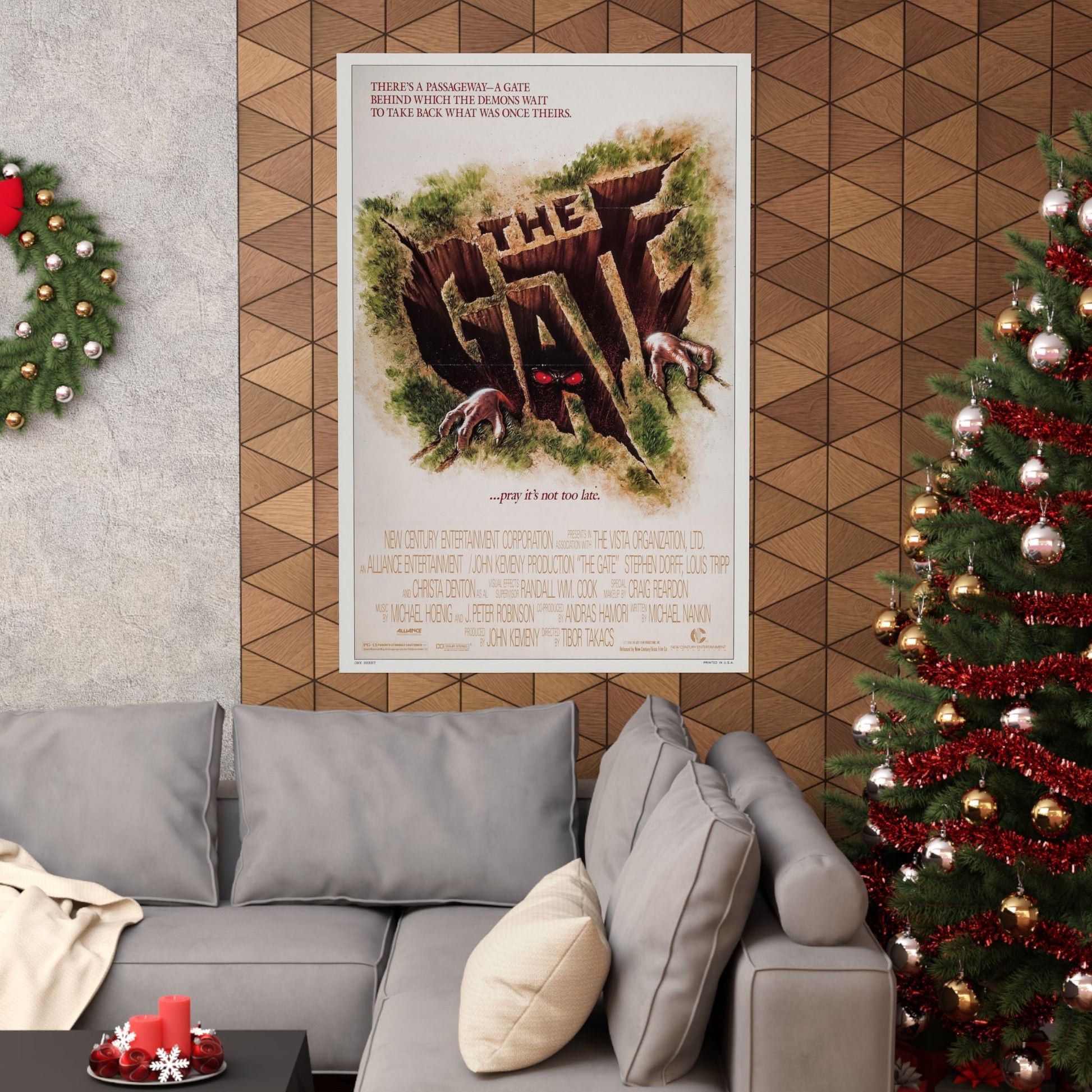 THE GATE 1987 - Paper Movie Poster-The Sticker Space