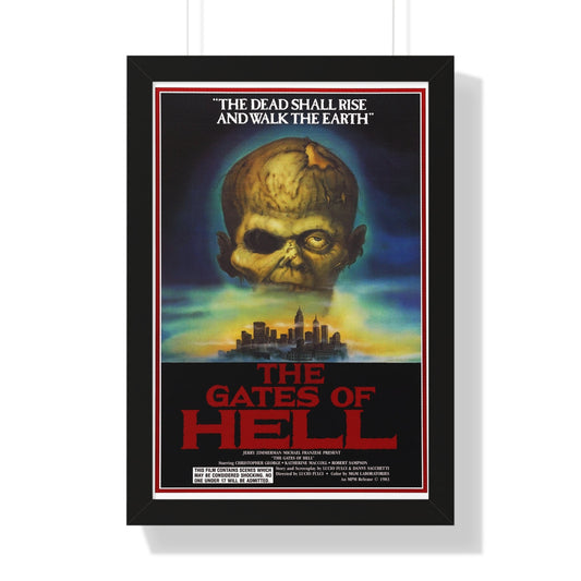 THE GATES OF HELL (CITY OF THE LIVING DEAD) 1980 - Framed Movie Poster-16″ x 24″-The Sticker Space