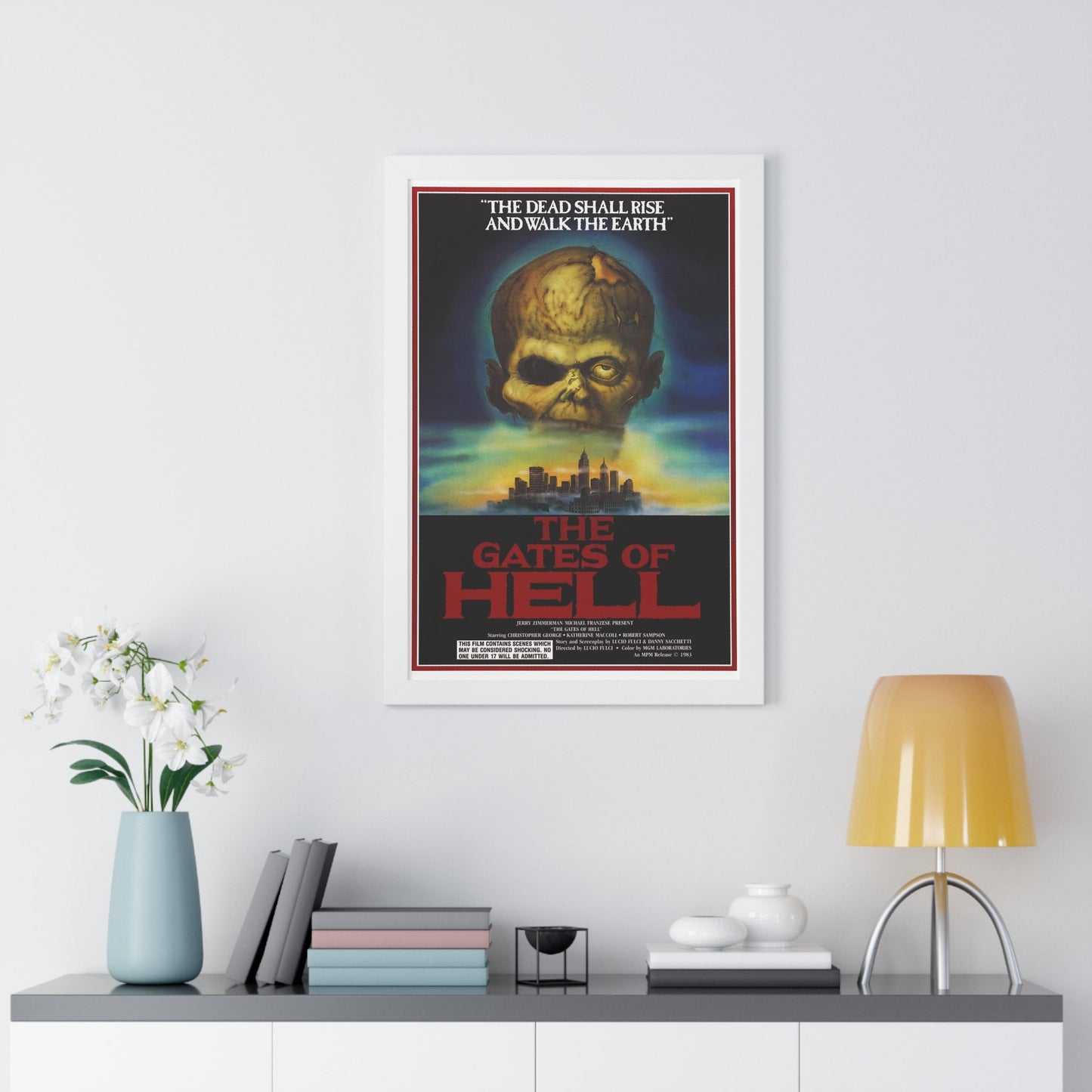 THE GATES OF HELL (CITY OF THE LIVING DEAD) 1980 - Framed Movie Poster-The Sticker Space