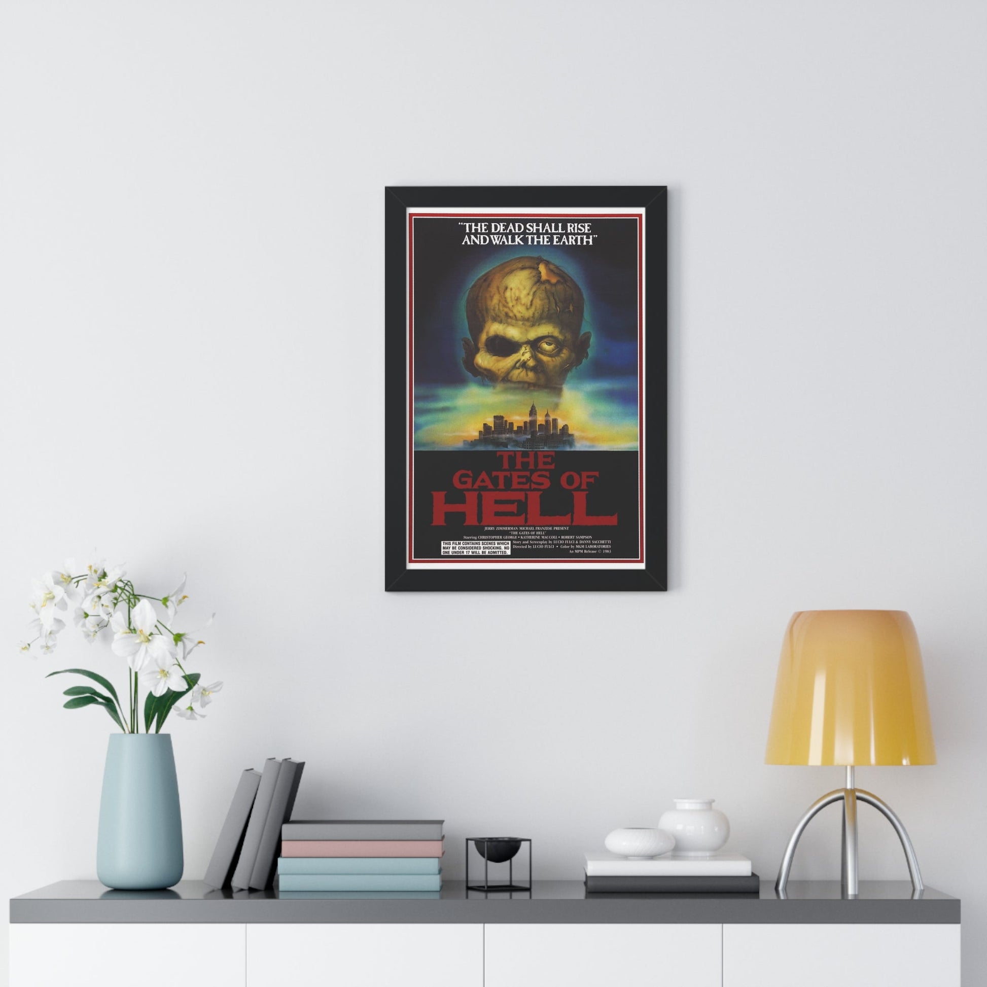 THE GATES OF HELL (CITY OF THE LIVING DEAD) 1980 - Framed Movie Poster-The Sticker Space