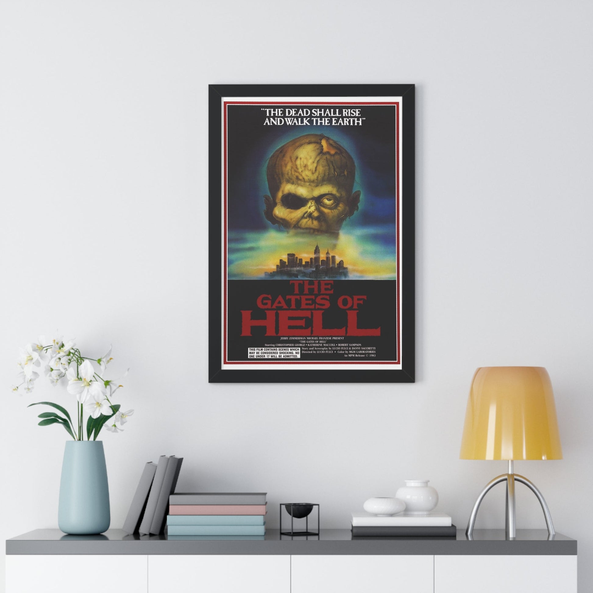 THE GATES OF HELL (CITY OF THE LIVING DEAD) 1980 - Framed Movie Poster-The Sticker Space