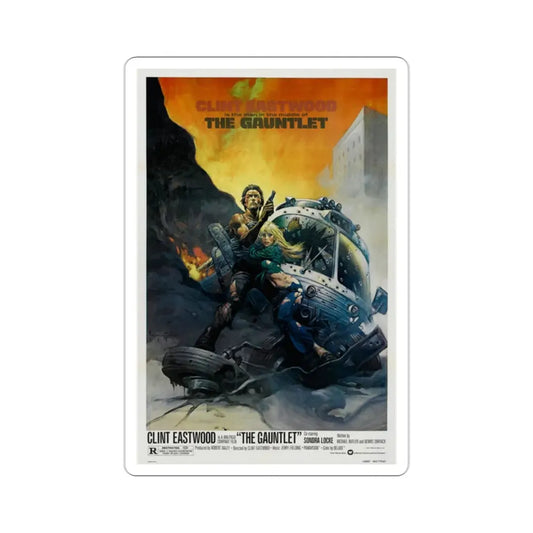 The Gauntlet 1977 Movie Poster STICKER Vinyl Die-Cut Decal 2 Inch - The Sticker Space
