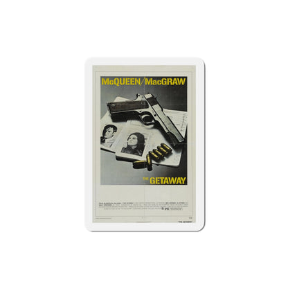 The Getaway 1972 Movie Poster Die-Cut Magnet-4" x 4"-The Sticker Space