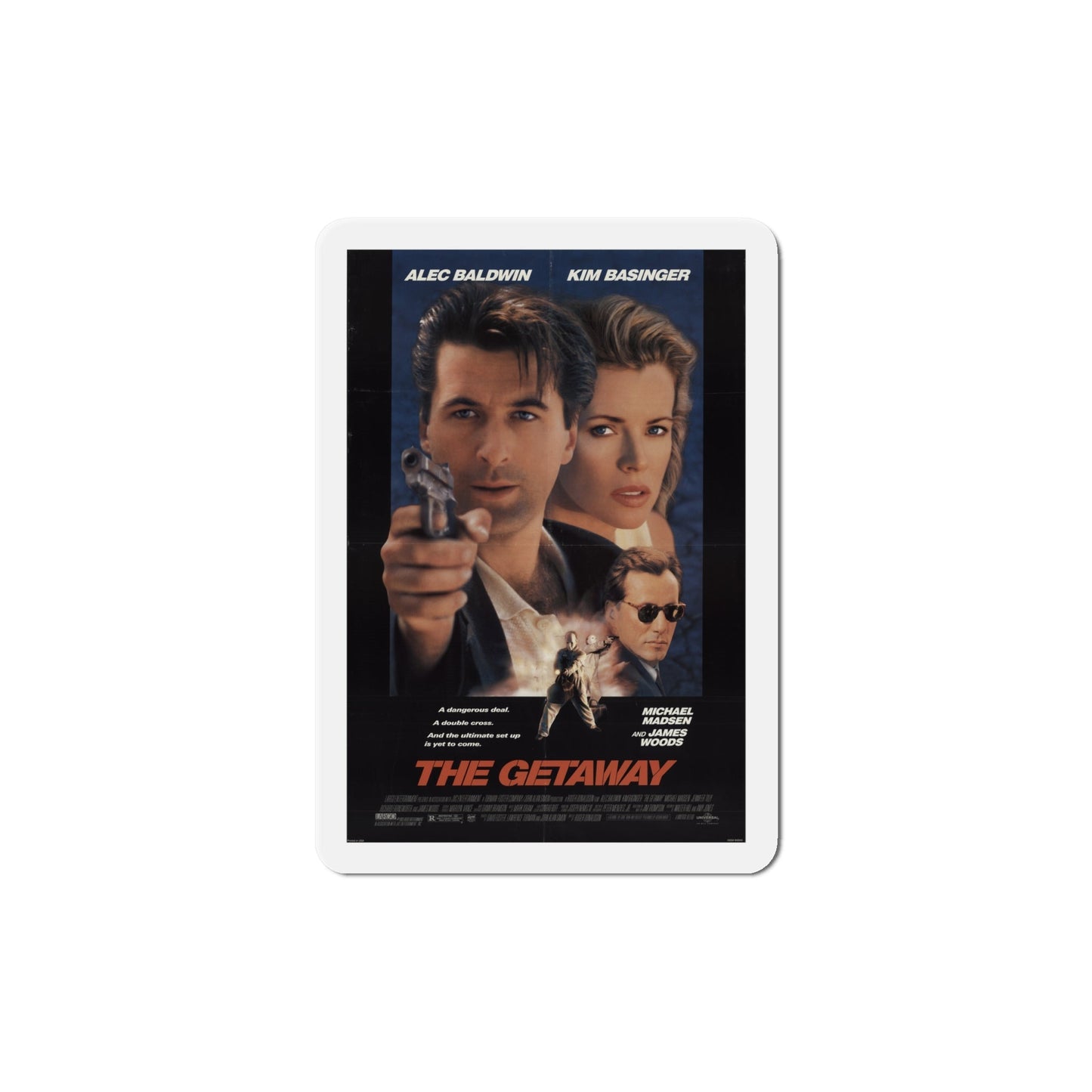 The Getaway 1994 Movie Poster Die-Cut Magnet-6 Inch-The Sticker Space
