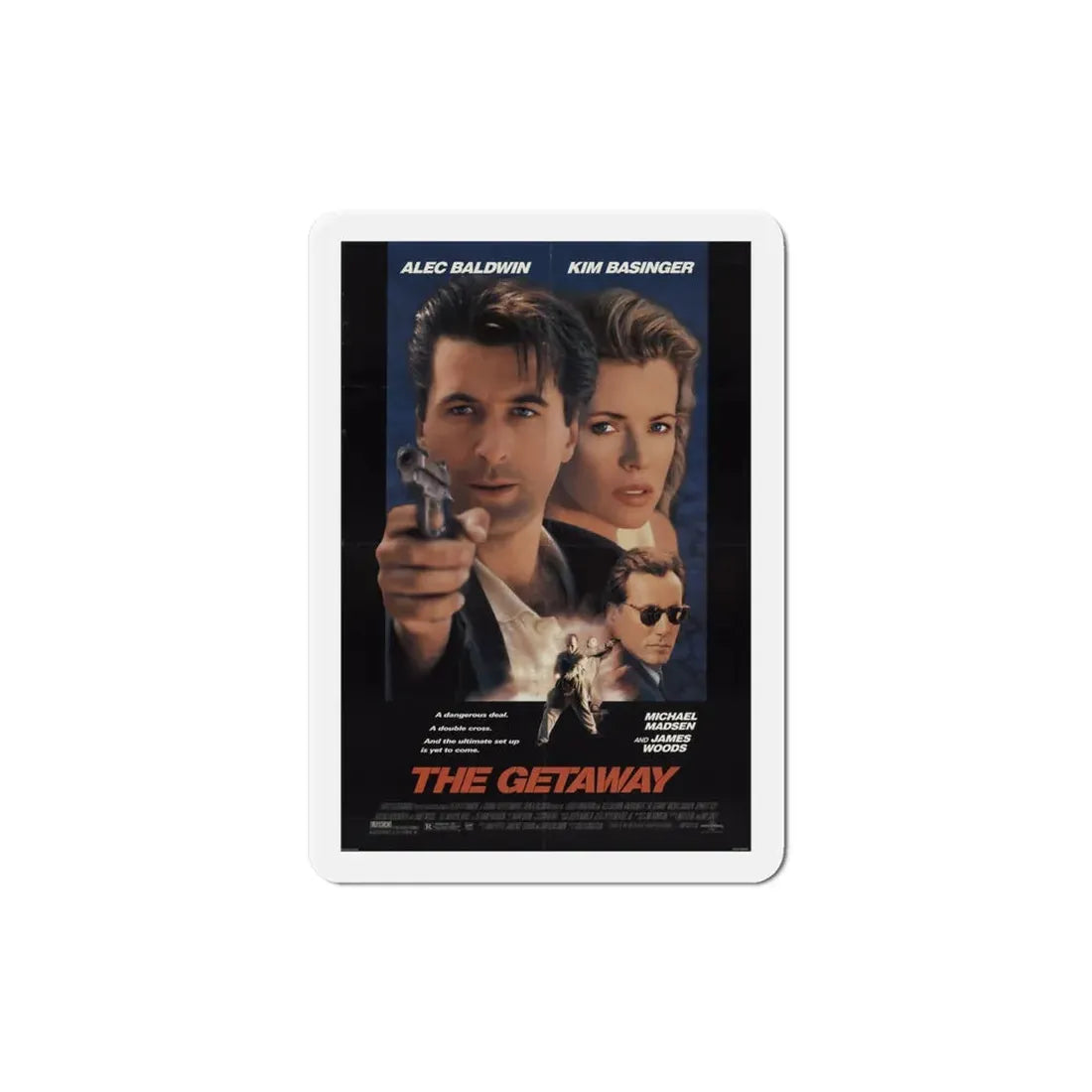 The Getaway 1994 Movie Poster Refrigerator Magnet 4 Inch - The Sticker Space
