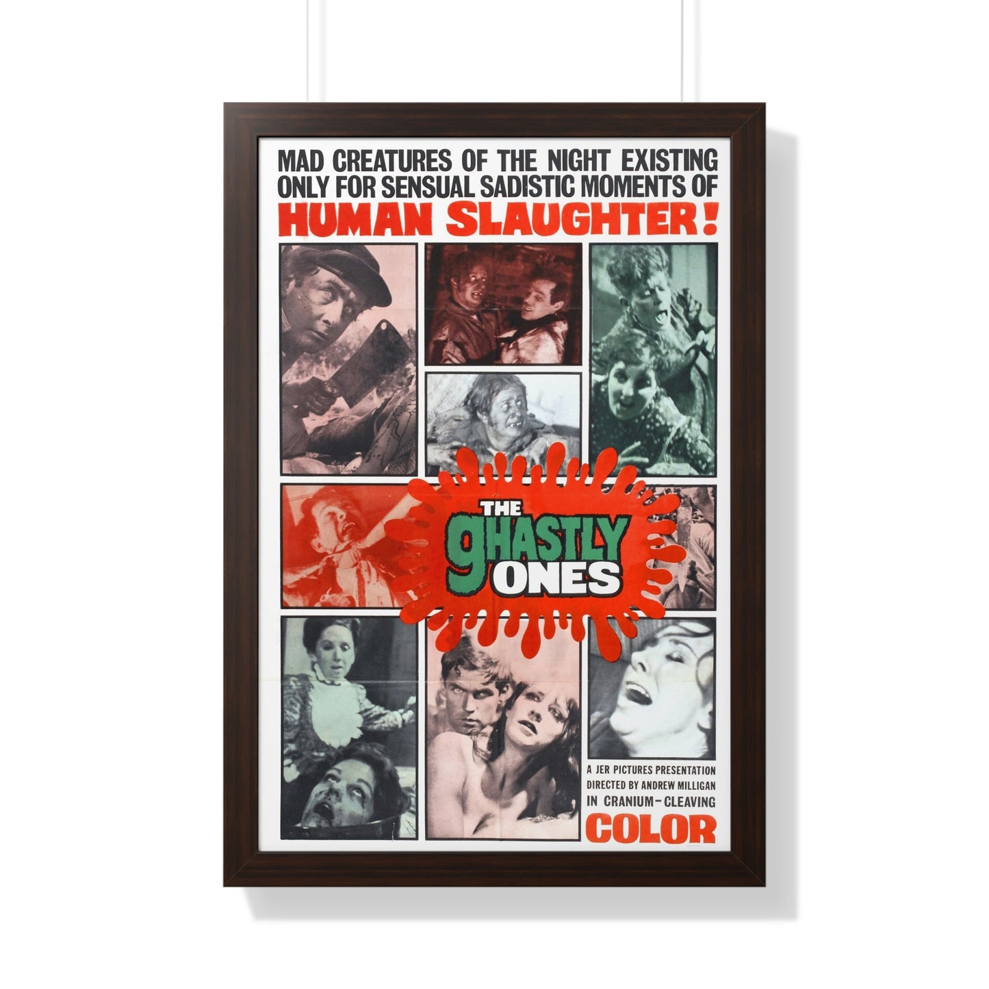 THE GHASTLY ONES 1968 - Framed Movie Poster-20" x 30"-The Sticker Space