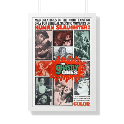 THE GHASTLY ONES 1968 - Framed Movie Poster 20" x 30" White - The Sticker Space