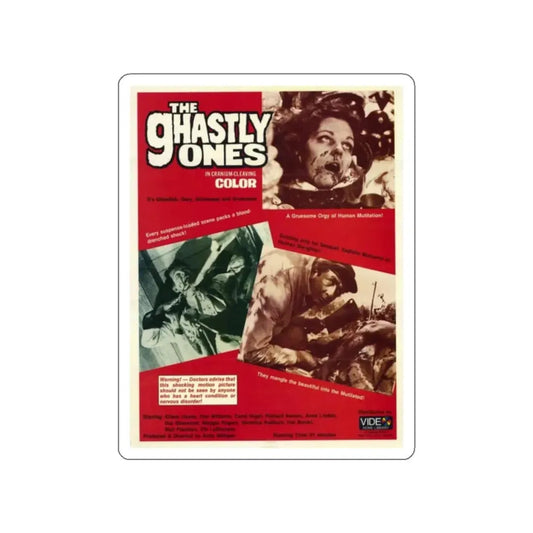 THE GHASTLY ONES (2) 1968 Movie Poster STICKER Vinyl Die-Cut Decal 2 Inch - The Sticker Space