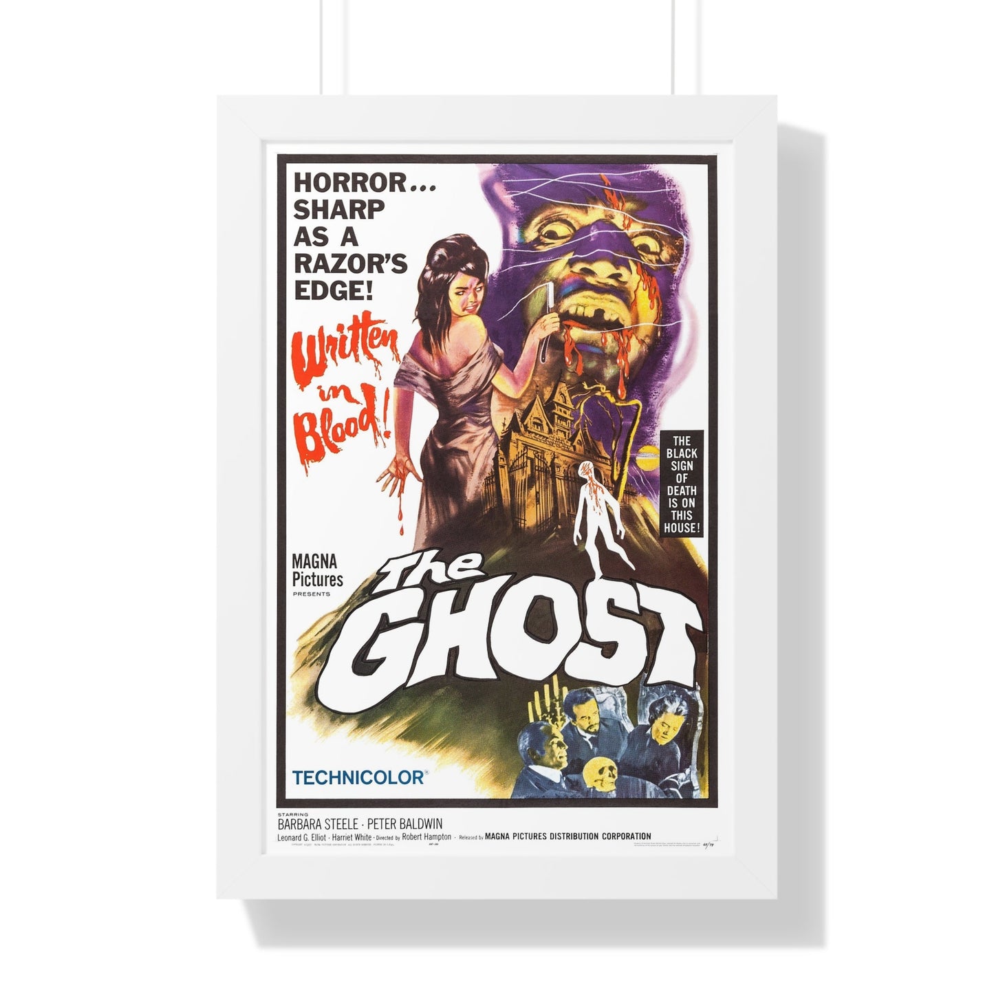 THE GHOST 1963 - Framed Movie Poster-16″ x 24″-The Sticker Space