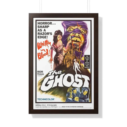 THE GHOST 1963 - Framed Movie Poster 20" x 30" Walnut - The Sticker Space