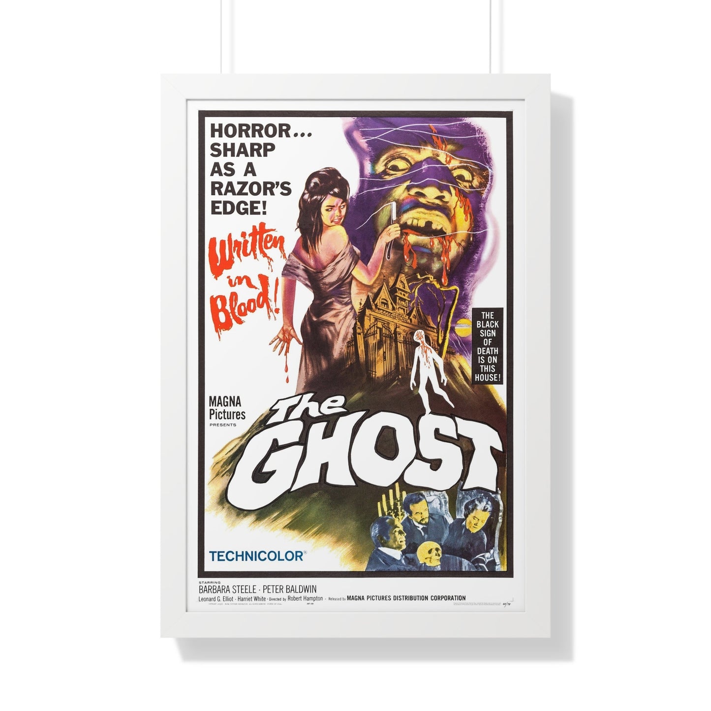 THE GHOST 1963 - Framed Movie Poster-20" x 30"-The Sticker Space