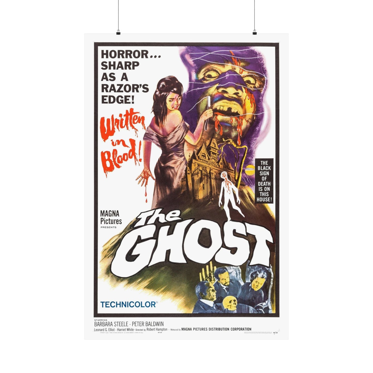 THE GHOST 1963 - Paper Movie Poster-36" x 54"-The Sticker Space