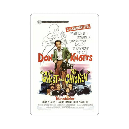 The Ghost and Mr Chicken 1966 Movie Poster STICKER Vinyl Die-Cut Decal 6 Inch - The Sticker Space