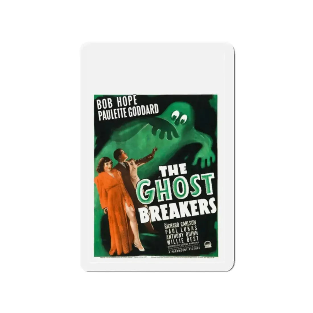 THE GHOST BREAKERS (2) 1940 Movie Poster - Refrigerator Magnet 2 Inch Die-Cut - The Sticker Space