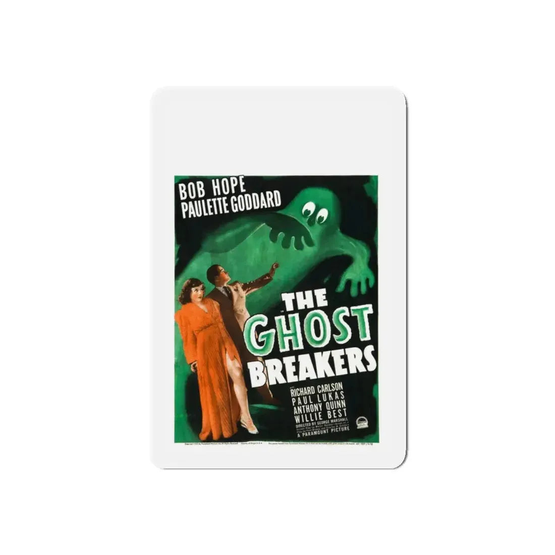THE GHOST BREAKERS (2) 1940 Movie Poster - Refrigerator Magnet 4 Inch Die-Cut - The Sticker Space