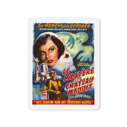 THE GHOST BREAKERS (BELGIAN) 1940 Movie Poster - Refrigerator Magnet 2 Inch Die-Cut - The Sticker Space