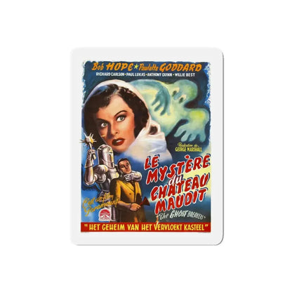 THE GHOST BREAKERS (BELGIAN) 1940 Movie Poster - Refrigerator Magnet 5 Inch Die-Cut - The Sticker Space