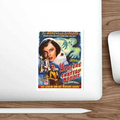 THE GHOST BREAKERS (BELGIAN) 1940 Movie Poster STICKER Vinyl Die-Cut Decal-The Sticker Space