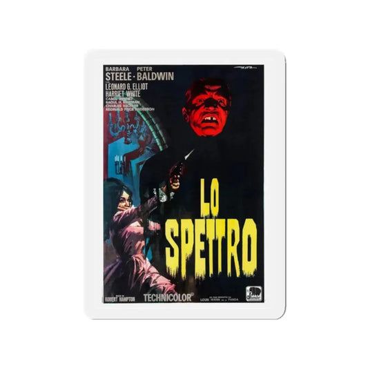 THE GHOST (ITALIAN) 2 1963 Movie Poster - Refrigerator Magnet 2 Inch Die-Cut - The Sticker Space