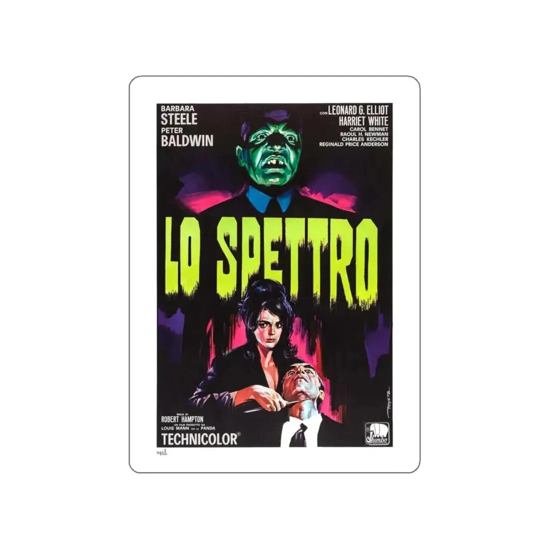 THE GHOST (ITALIAN) 3 1963 Movie Poster STICKER Vinyl Die-Cut Decal 4 Inch - The Sticker Space