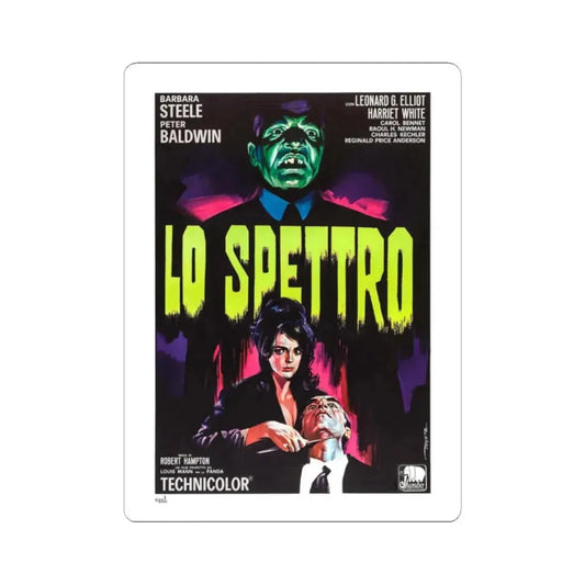 THE GHOST (ITALIAN) 3 1963 Movie Poster - STICKER Vinyl Kiss-Cut Decal 2 Inch White - The Sticker Space