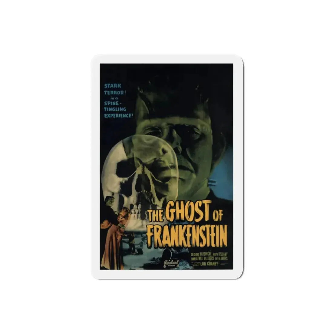 THE GHOST OF FRANKENSTEIN 1942 Movie Poster - Refrigerator Magnet 5 Inch Die-Cut - The Sticker Space