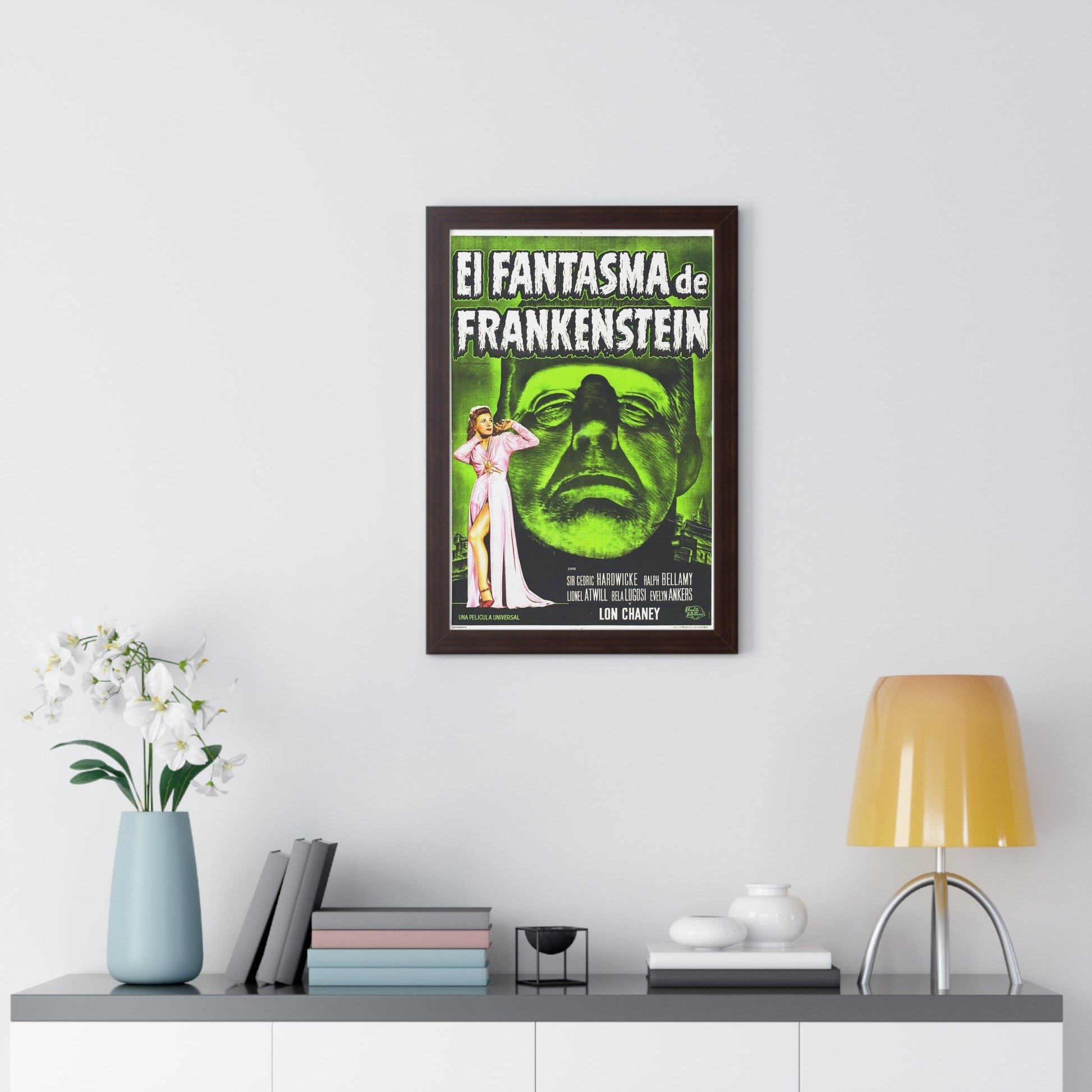 THE GHOST OF FRANKENSTEIN (SPANISH) 1942 - Framed Movie Poster-The Sticker Space