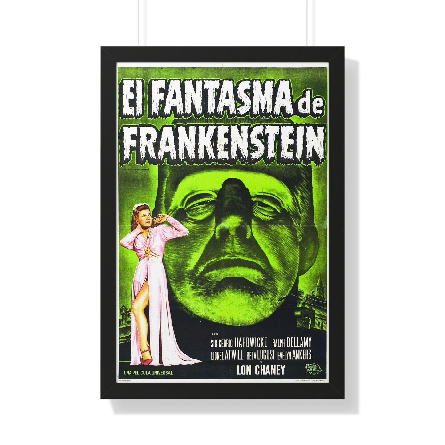 THE GHOST OF FRANKENSTEIN (SPANISH) 1942 - Framed Movie Poster-20" x 30"-The Sticker Space