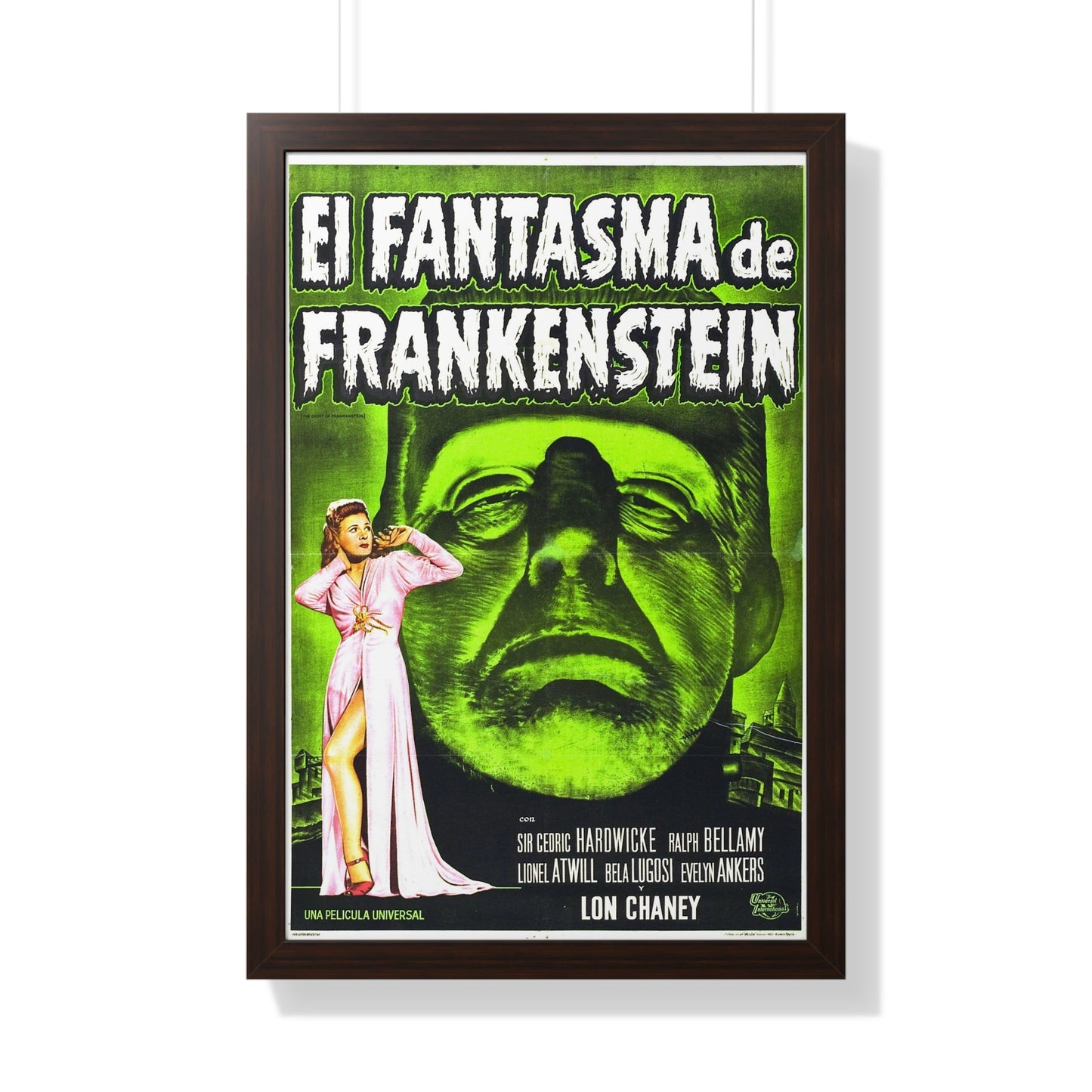 THE GHOST OF FRANKENSTEIN (SPANISH) 1942 - Framed Movie Poster-20" x 30"-The Sticker Space