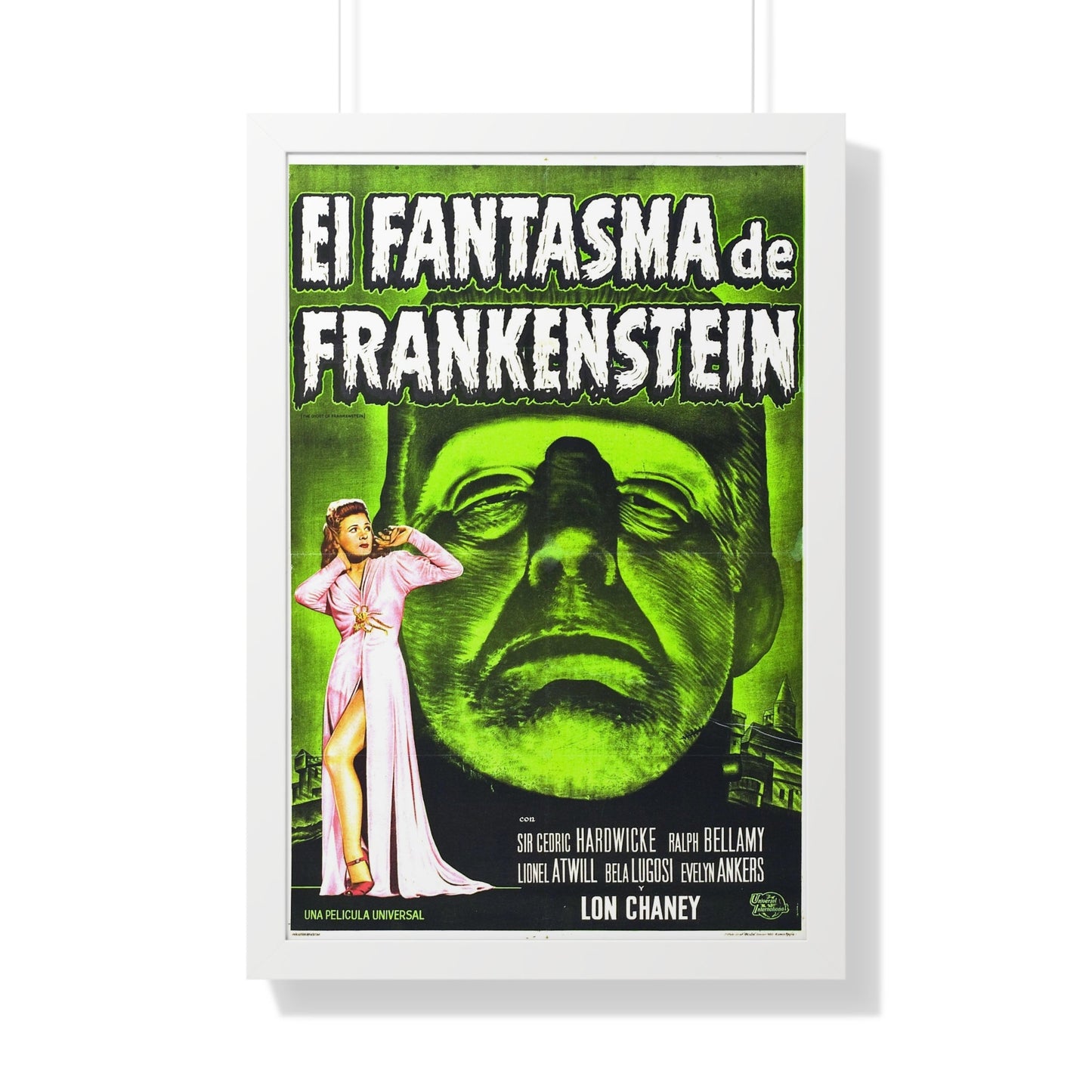 THE GHOST OF FRANKENSTEIN (SPANISH) 1942 - Framed Movie Poster-20" x 30"-The Sticker Space