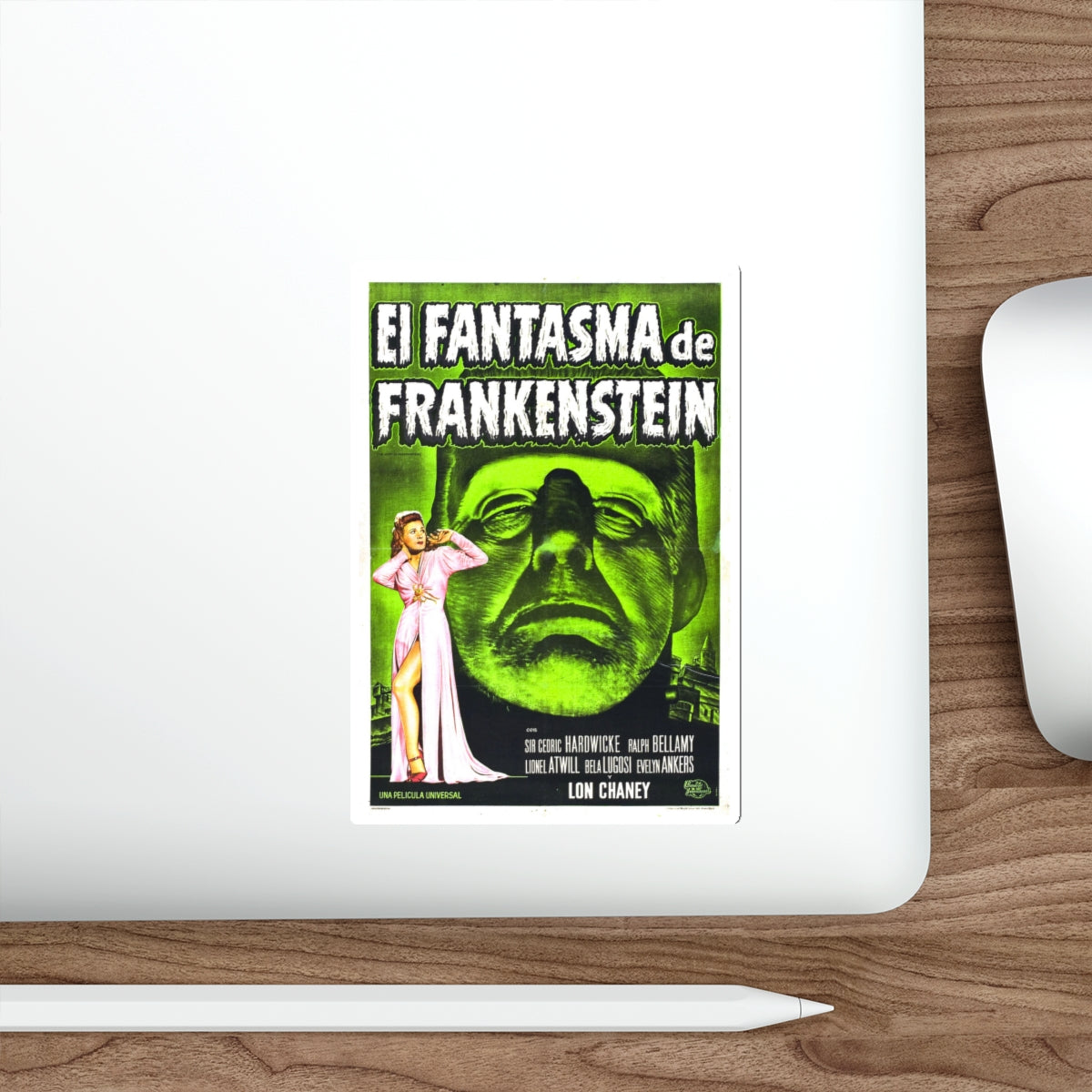 THE GHOST OF FRANKENSTEIN (SPANISH) 1942 Movie Poster STICKER Vinyl Die-Cut Decal-The Sticker Space