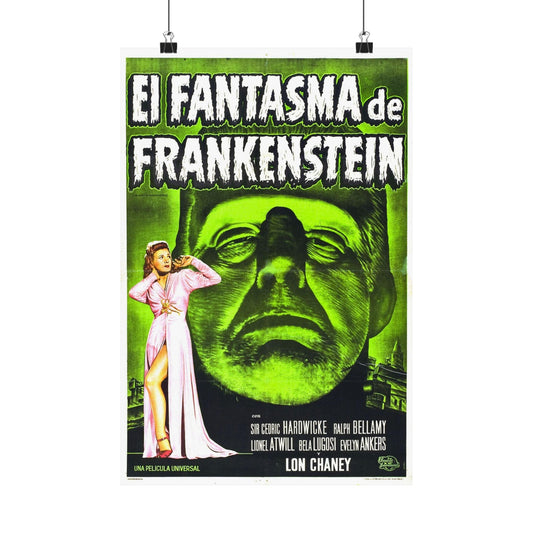 THE GHOST OF FRANKENSTEIN (SPANISH) 1942 - Paper Movie Poster-12″ x 18″-The Sticker Space