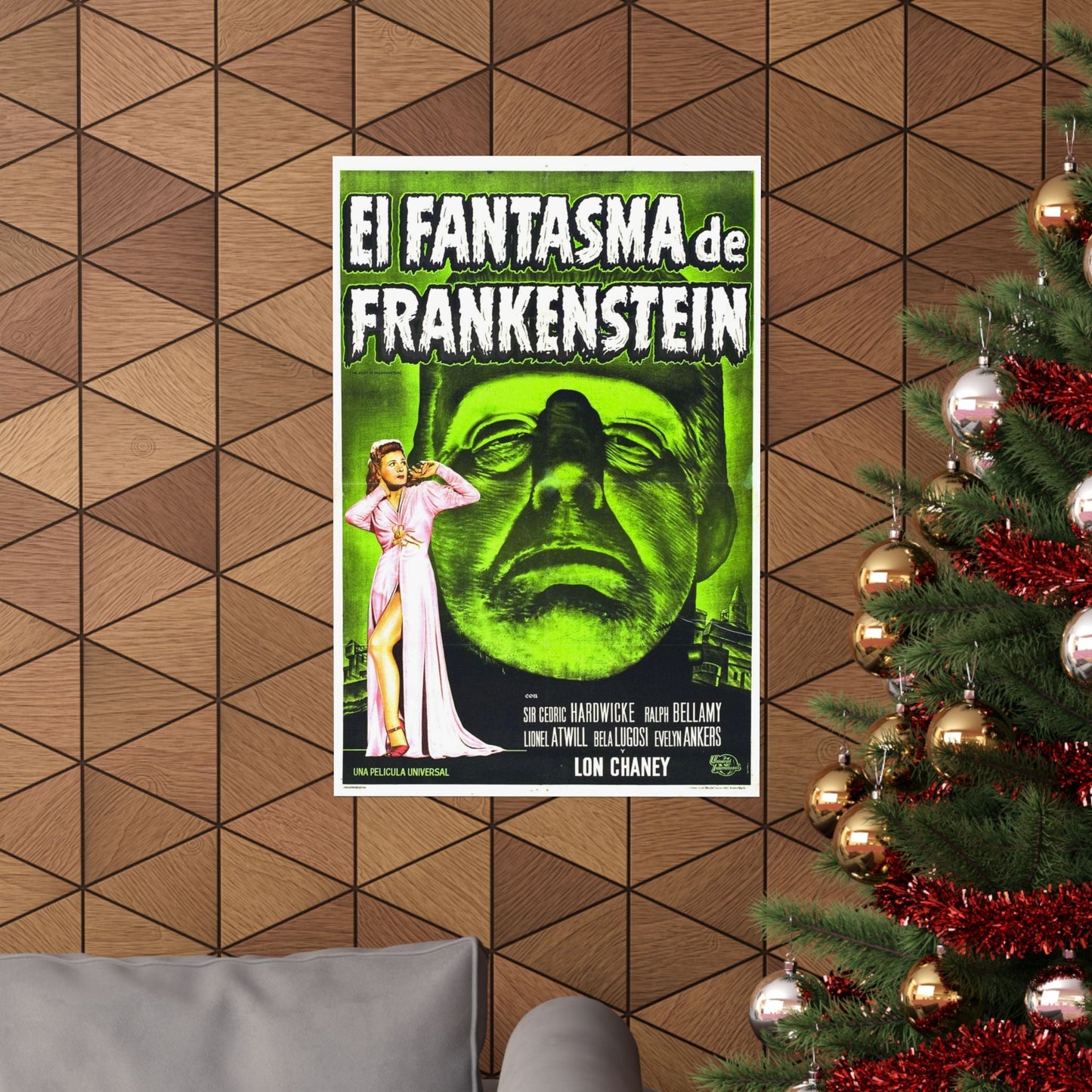 THE GHOST OF FRANKENSTEIN (SPANISH) 1942 - Paper Movie Poster-The Sticker Space