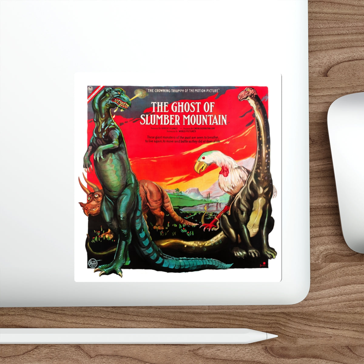 THE GHOST OF SLUMBER MOUNTAIN 1918 Movie Poster STICKER Vinyl Die-Cut Decal-The Sticker Space