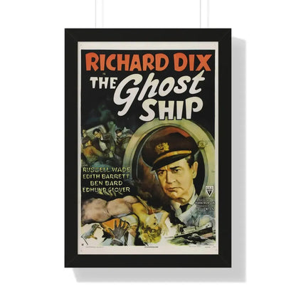 THE GHOST SHIP 1943 - Framed Movie Poster 16″ x 24″ Black - The Sticker Space
