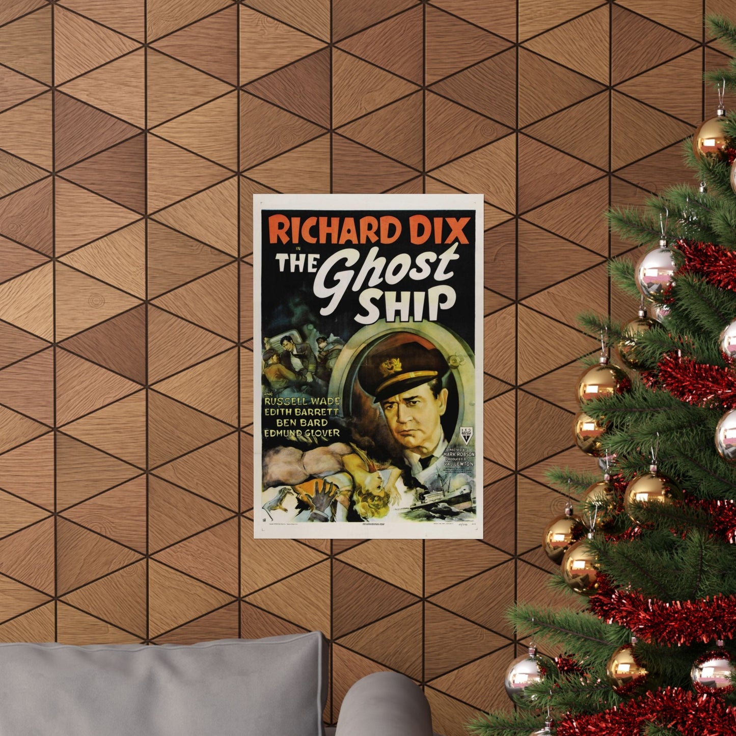 THE GHOST SHIP 1943 - Paper Movie Poster-The Sticker Space