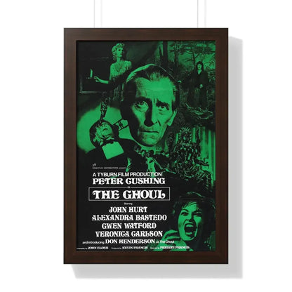 THE GHOUL 1975 - Framed Movie Poster 16″ x 24″ Walnut - The Sticker Space