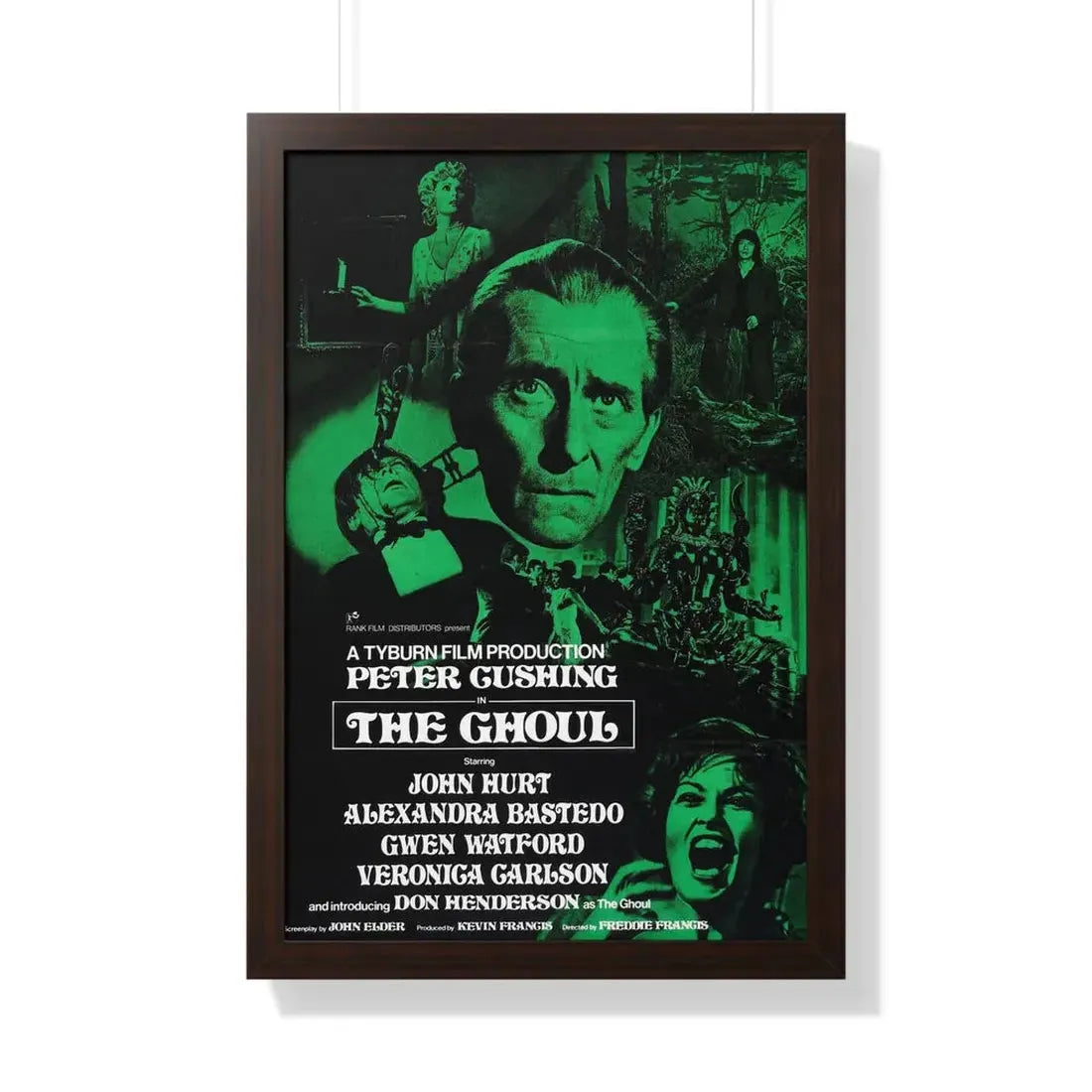 THE GHOUL 1975 - Framed Movie Poster 20" x 30" Walnut - The Sticker Space