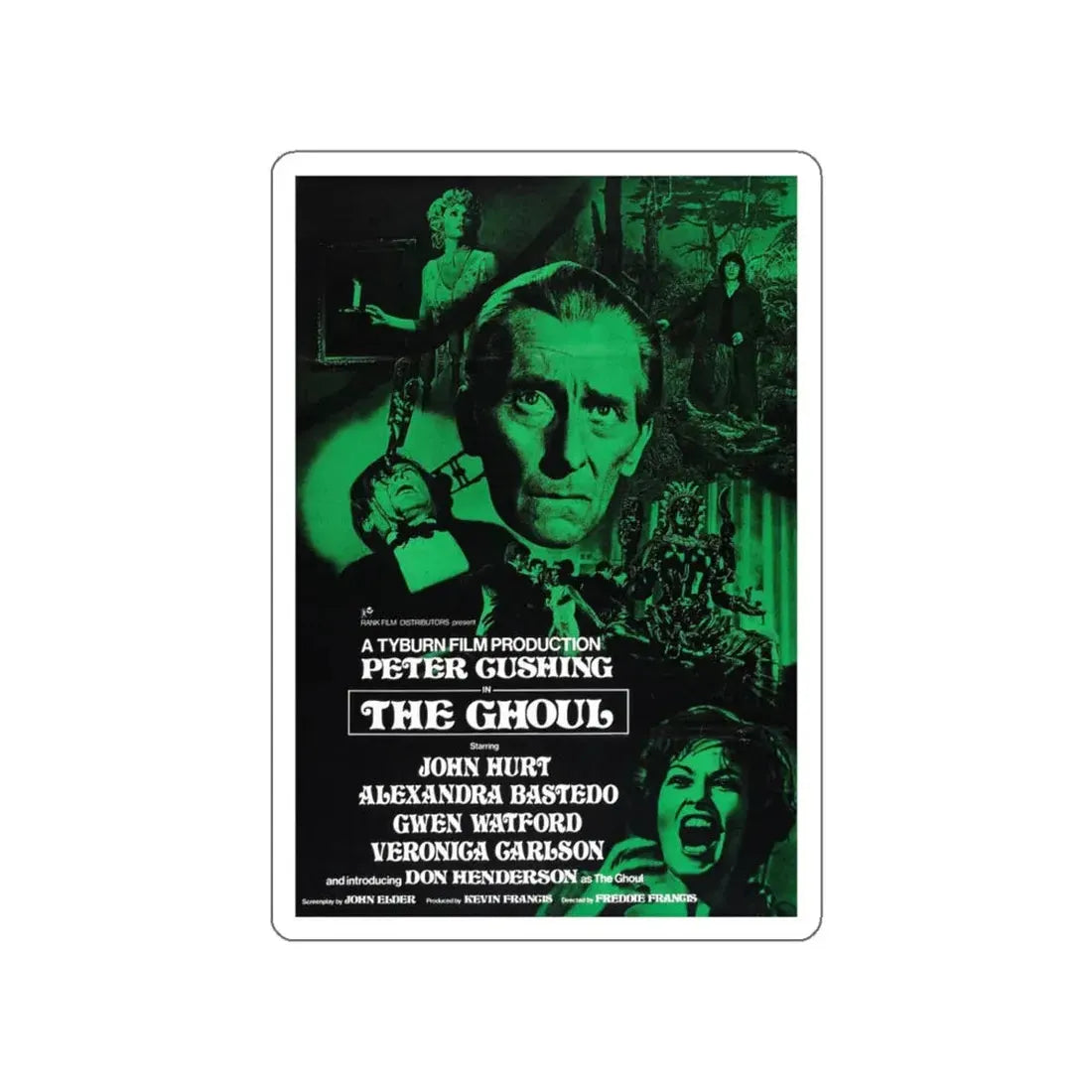 THE GHOUL 1975 Movie Poster STICKER Vinyl Die-Cut Decal 6 Inch - The Sticker Space