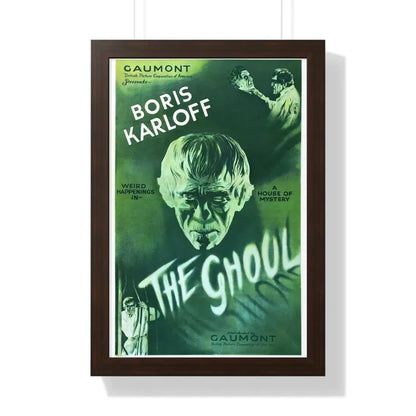 THE GHOUL (KARLOFF) (2) 1933 - Framed Movie Poster 16″ x 24″ Walnut - The Sticker Space