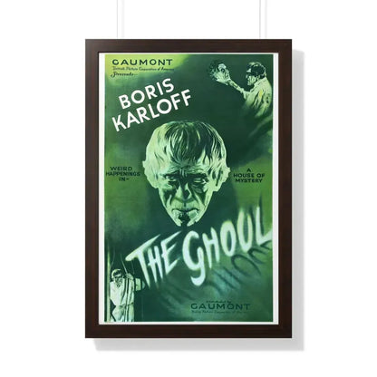 THE GHOUL (KARLOFF) (2) 1933 - Framed Movie Poster 20" x 30" Walnut - The Sticker Space