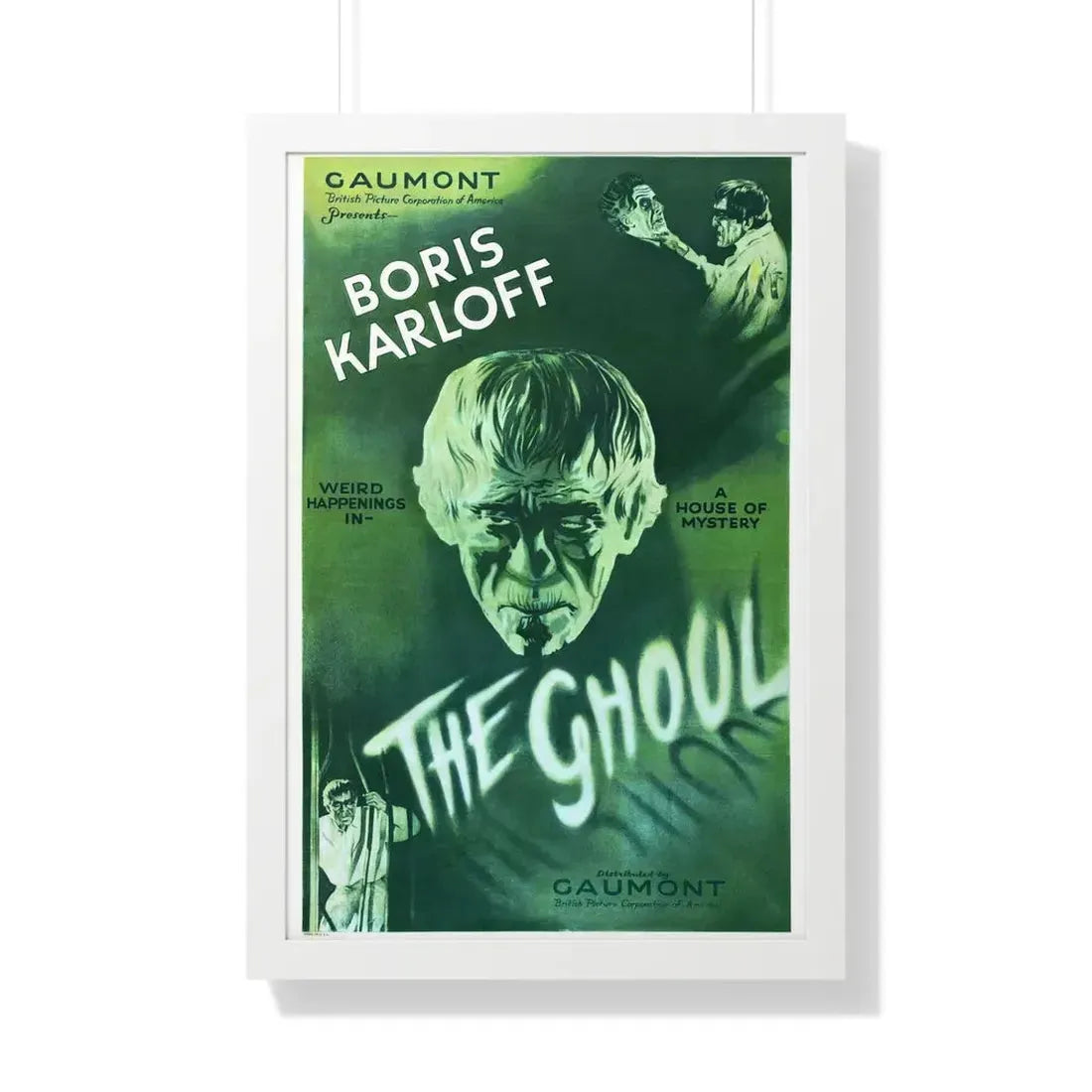 THE GHOUL (KARLOFF) (2) 1933 - Framed Movie Poster 20" x 30" White - The Sticker Space