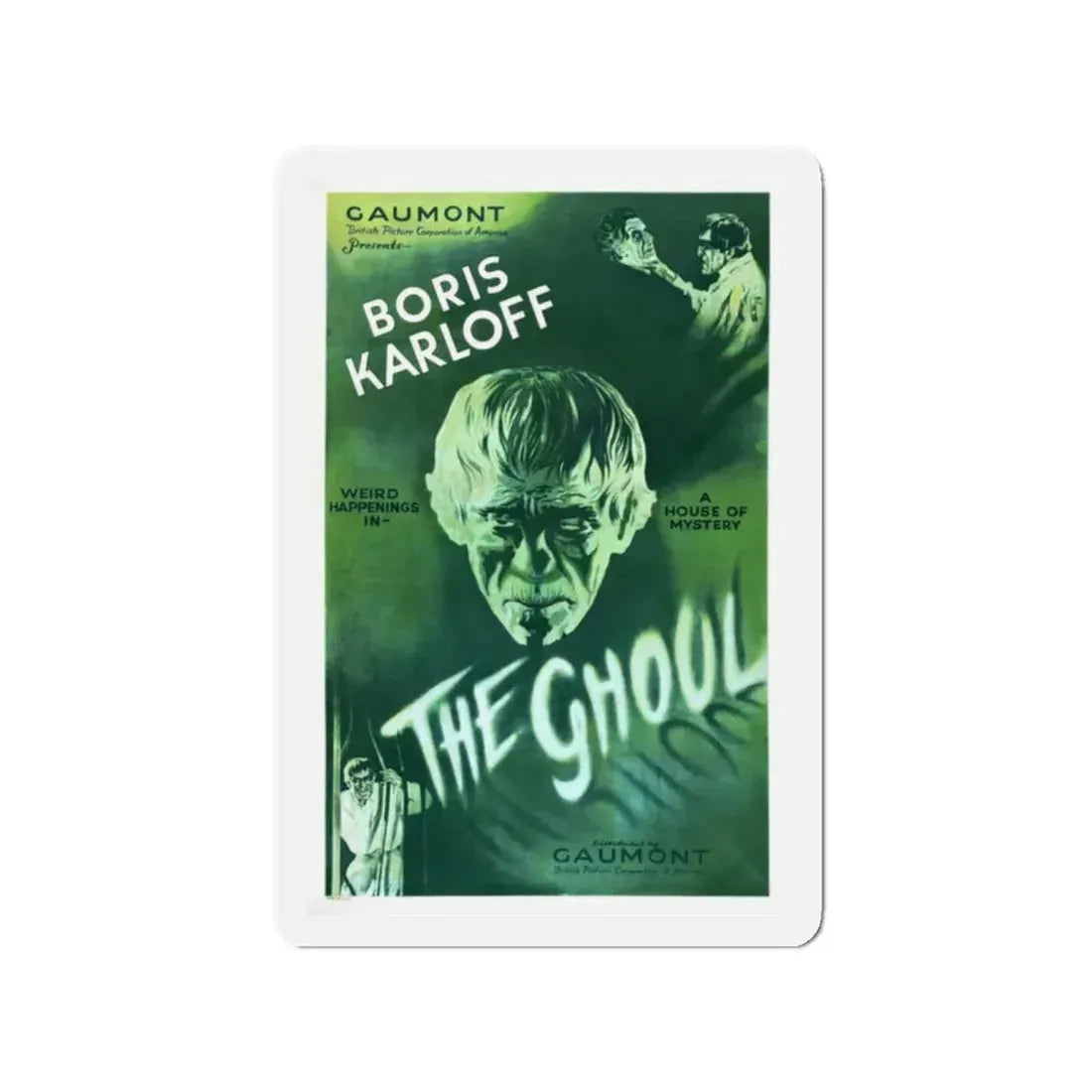 THE GHOUL (KARLOFF) (2) 1933 Movie Poster - Refrigerator Magnet 2 Inch Die-Cut - The Sticker Space