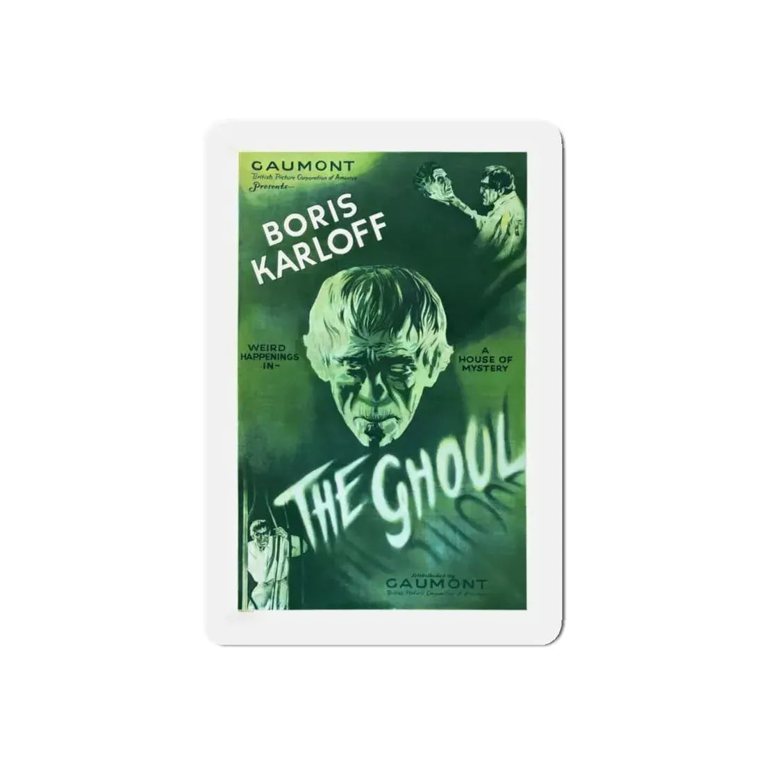 THE GHOUL (KARLOFF) (2) 1933 Movie Poster - Refrigerator Magnet 4 Inch Die-Cut - The Sticker Space