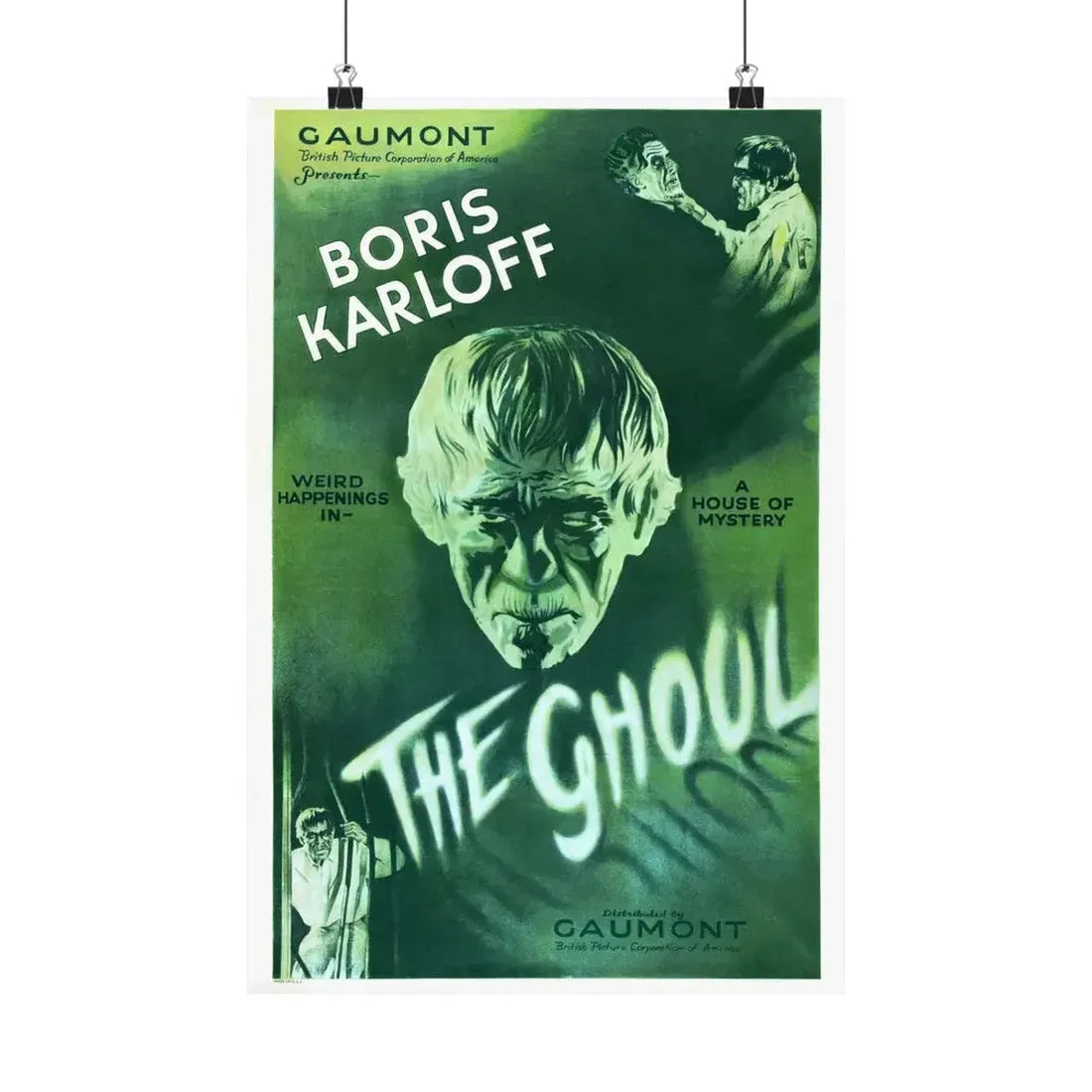 THE GHOUL (KARLOFF) (2) 1933 - Paper Movie Poster 12″ x 18″ Matte - The Sticker Space