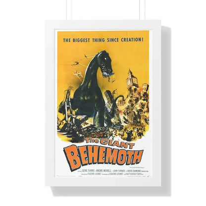 THE GIANT BEHEMOTH 1959 - Framed Movie Poster 16″ x 24″ White - The Sticker Space