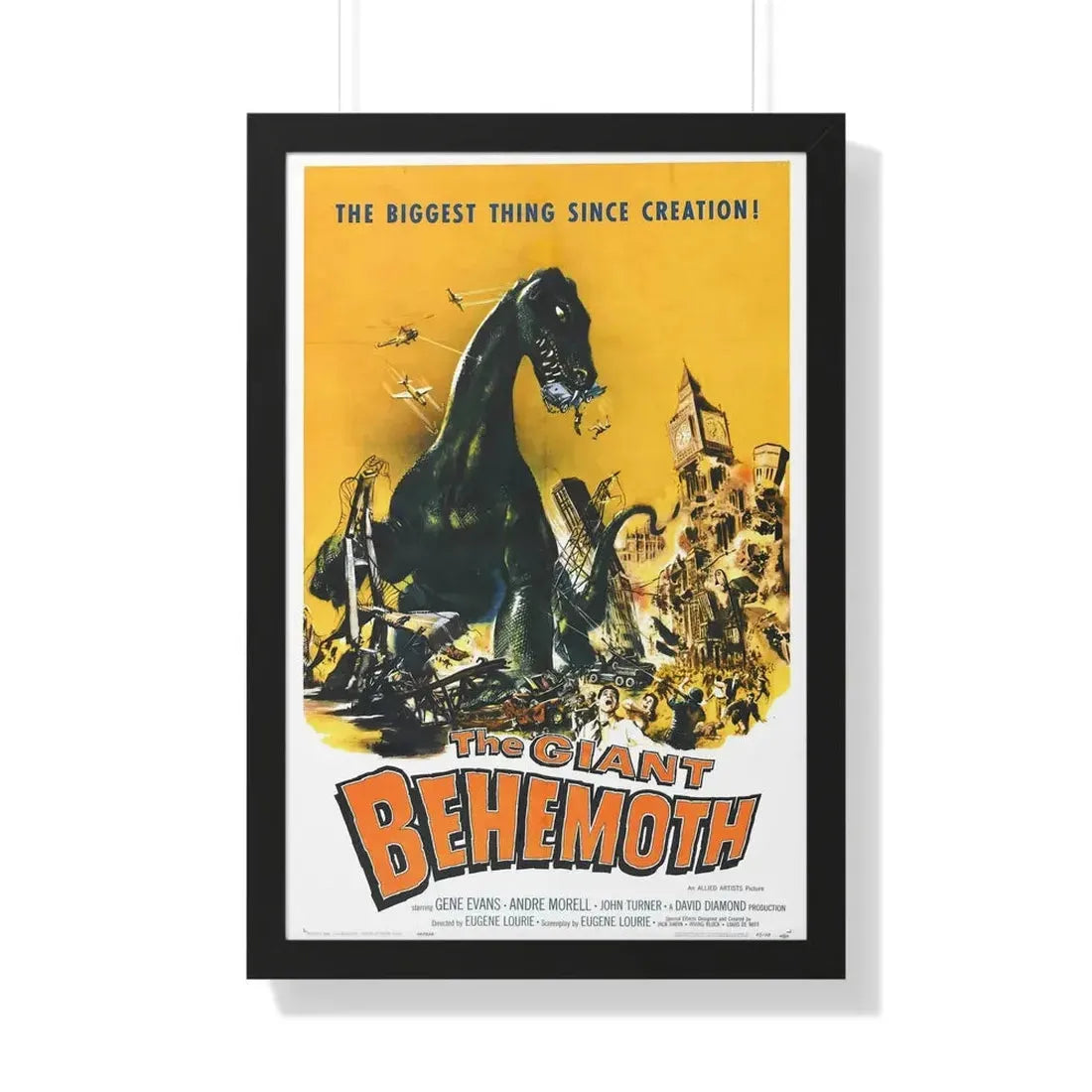 THE GIANT BEHEMOTH 1959 - Framed Movie Poster 20" x 30" Black - The Sticker Space