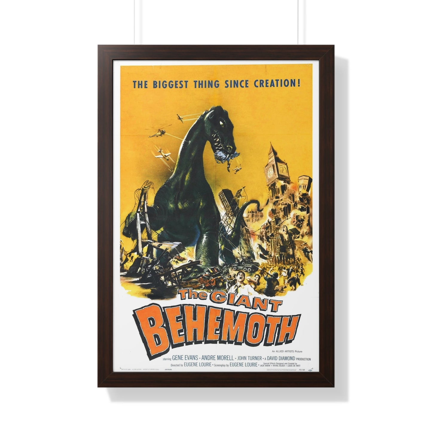 THE GIANT BEHEMOTH 1959 - Framed Movie Poster-20" x 30"-The Sticker Space